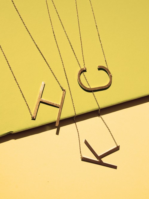 Ellison + Young: Monogram Collection Initial Necklace 3