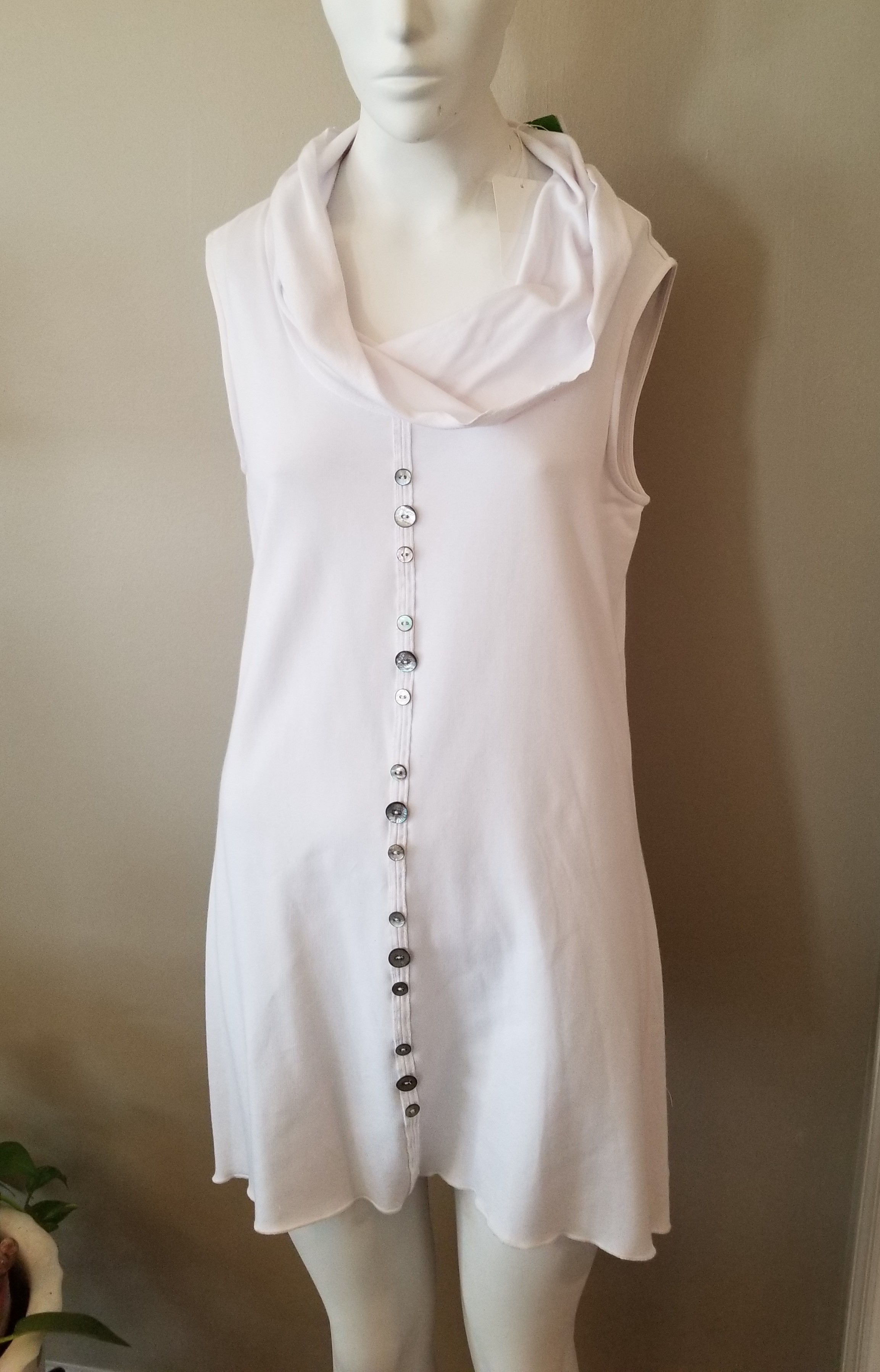 mock cowl neck top