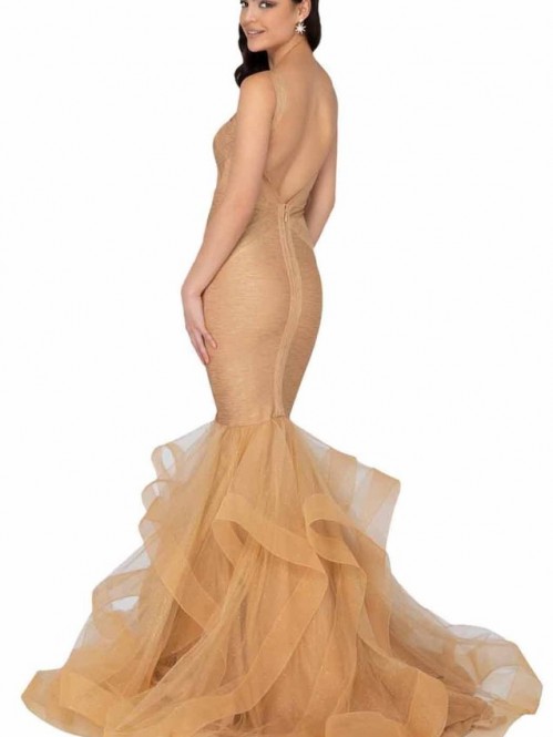 terani couture champagne dress