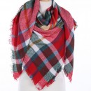 Wrapped In Plaid Scarf, Pink/Red Multi