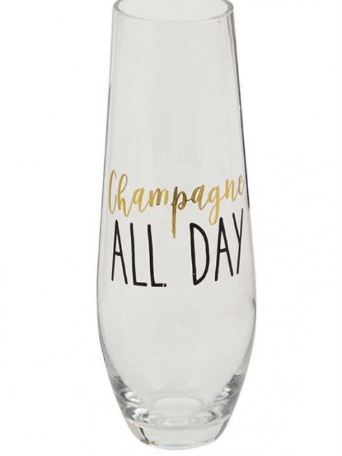 Bubbly Stemless Champagne Glass 1