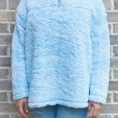 Cabin Lodge Fur Pullover in Sky Blue