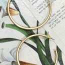 The Best Of Hoops Earrings, Matte Gold 2