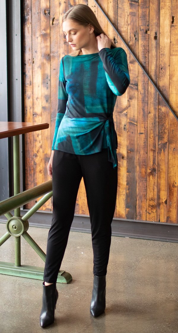 Paint Strokes Flavia Tunic - Blue Mix