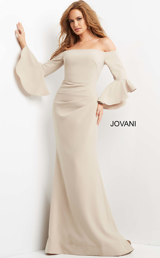 Jovani Champagne Dress